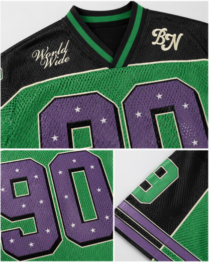 Sport Mesh Number Graphic Jersey Tee
