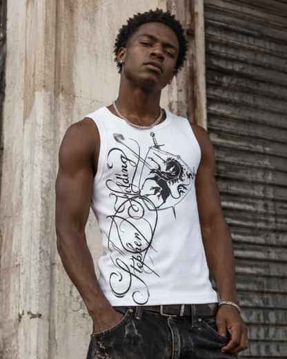Retro-Style Printed Vest With Unique Design