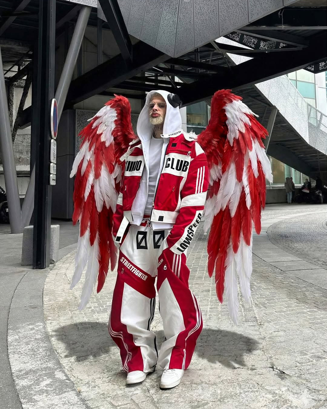 KIIKIO Racing Style Graphic Oversized Jacket
