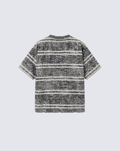 Vintage Washed Stripe Oversized Tee