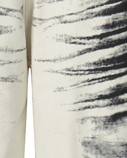 American Washed Ink Print Loose Casual Shorts