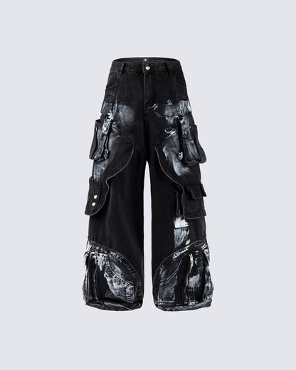 New Washed Multi-Pocket Street Cargo Pants