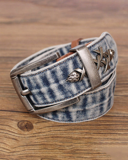 Punk Rock Studded Versatile Leather Belt