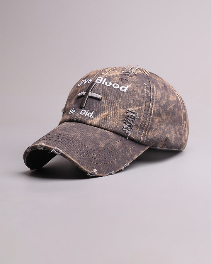 Vintage New Distressed Embroidered Baseball Cap