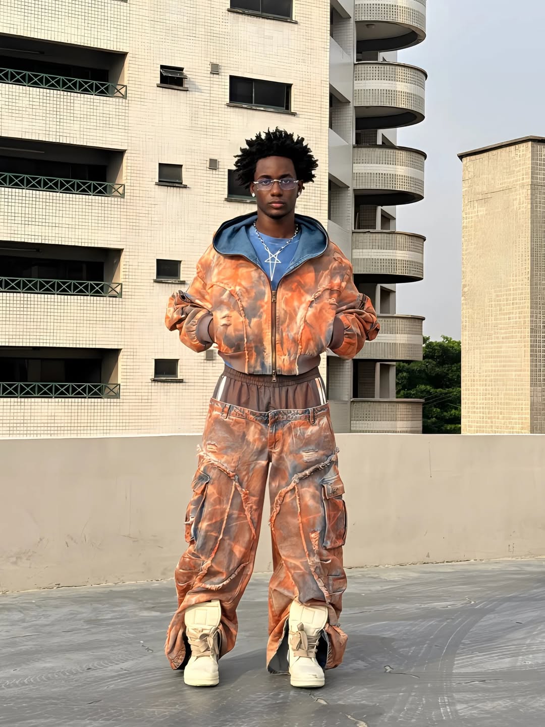 Wasteland Hooded Mud-Dye Jacket