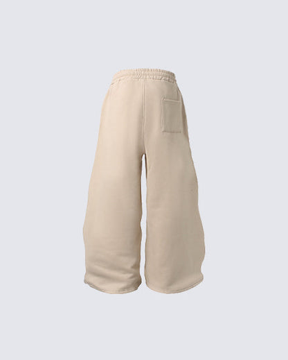 New Winter American Street Style Fleece Sweatpants