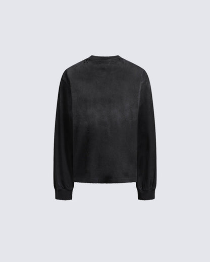 Gothic Letter Graffiti Long Sleeve T-Shirt