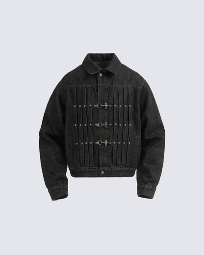 Vintage Flight Buckle Denim Jacket