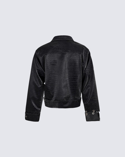 Street Style Short Leather Outerwear