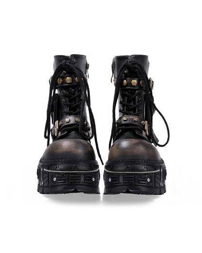 Gothic Punk Heavy-Duty Combat Boots