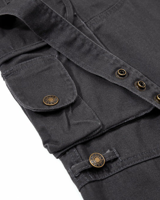 New Solid Color  Multi-Pocket Cargo Pants