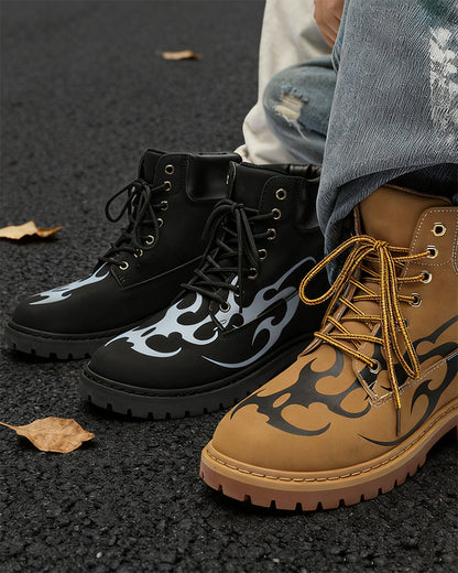 Motorcycle High-Top Martin Boots for Men