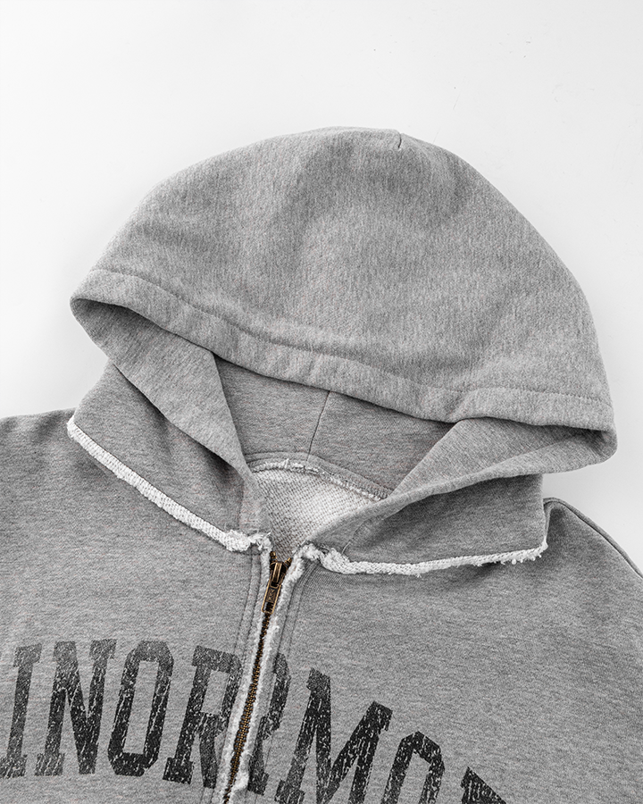 Vintage Graphic Zip-Up Hoodie