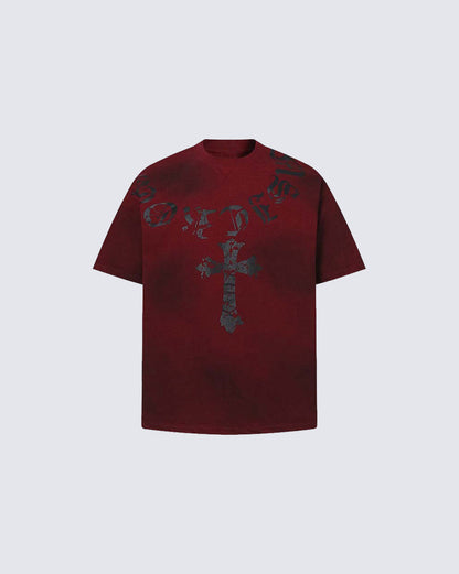 Vintage Dirty Spray Graphic Short Sleeve