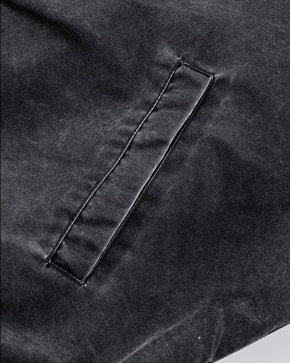 Washed Zip-Up Cotton Jacke