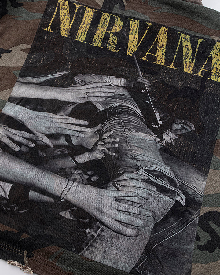 Camouflage Nirvana Graphic Hoodie