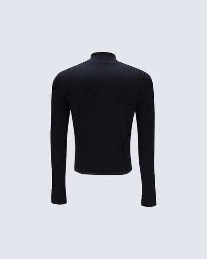 Deconstructed Slim Fit Solid T-Shirt