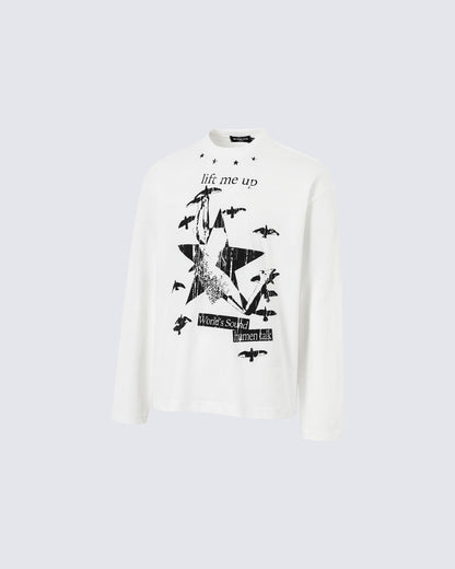 Graphic Printed Long Sleeve T-Shirt