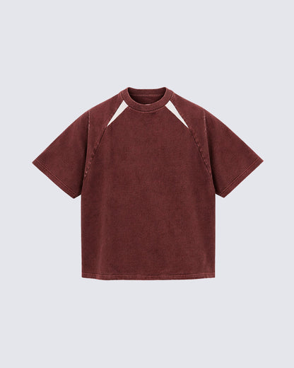 Vintage Washed Raglan Sleeve T-Shirt