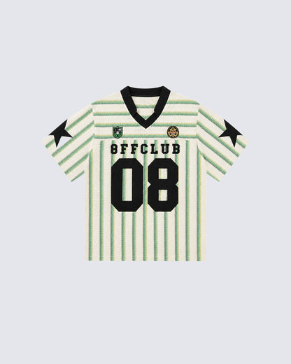 Striped Number Graphic Sport Jersey Tee