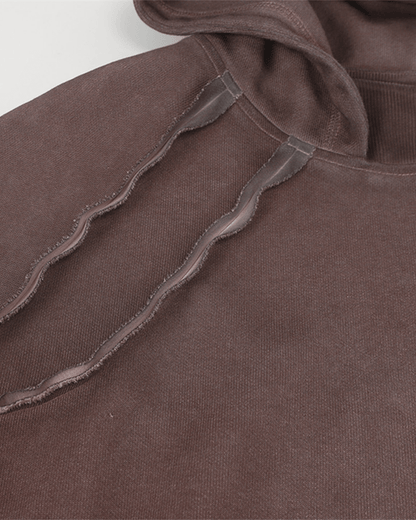 Washed Stitch Detail Oversized Hoodie