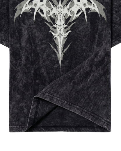 Vintage Bleach Wash Tribal Skull T-shirt