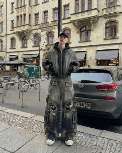 RUINED AMUSEMENT PARK SERIES-Wasteland Style Jacket