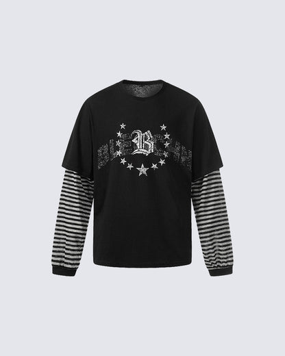 American Vintage Layered Long Sleeve T-Shirt