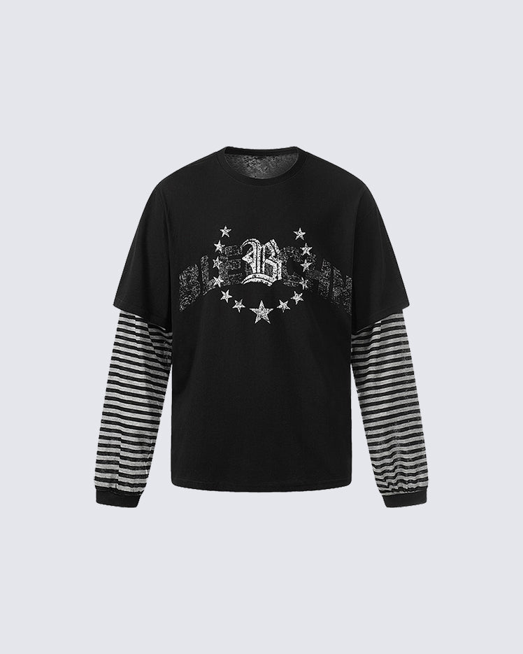 American Vintage Layered Long Sleeve T-Shirt