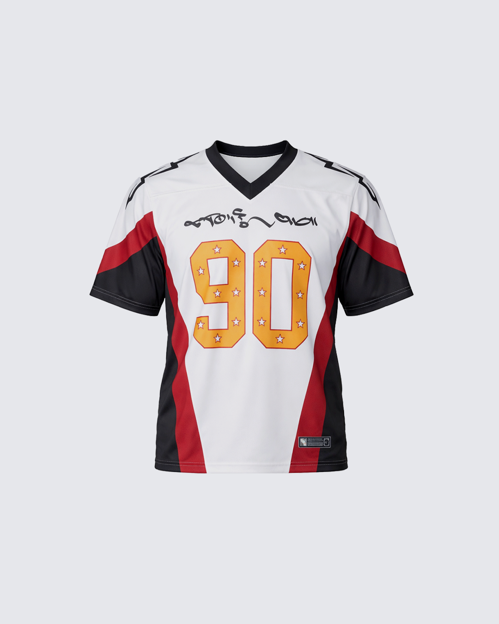 Number Print Color Block Jersey T-Shirt