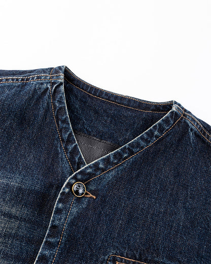 Autumn Winter New Vintage Washed Denim Jacket