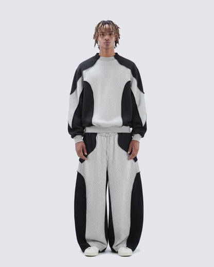 Colorblock Deconstructed Sweatshirt