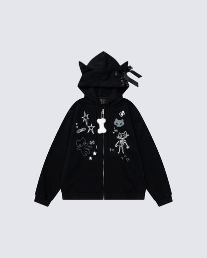 American Style Graphic Hoodie Subculture