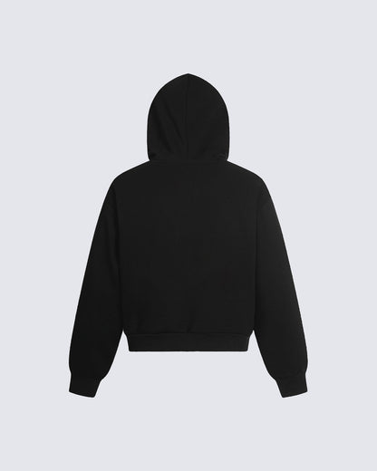 Winter New Full-Face Hooded Zip Sweatshirt