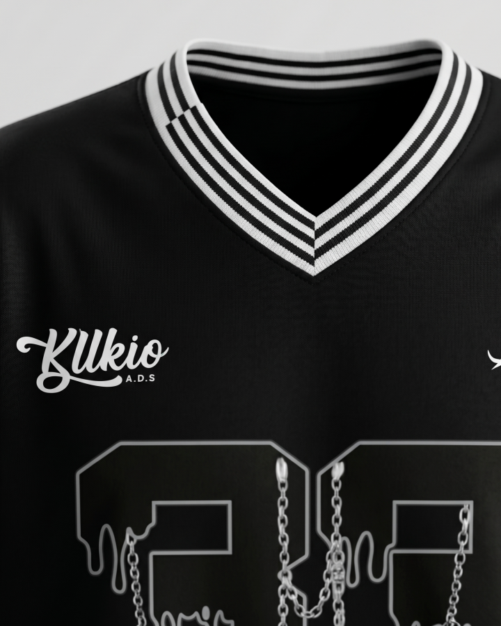 Vintage Graphic Cropped Street Jersey