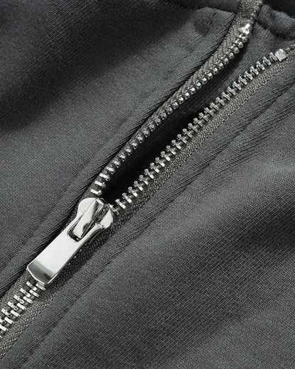 Minimal Zipper Detail Street Shorts